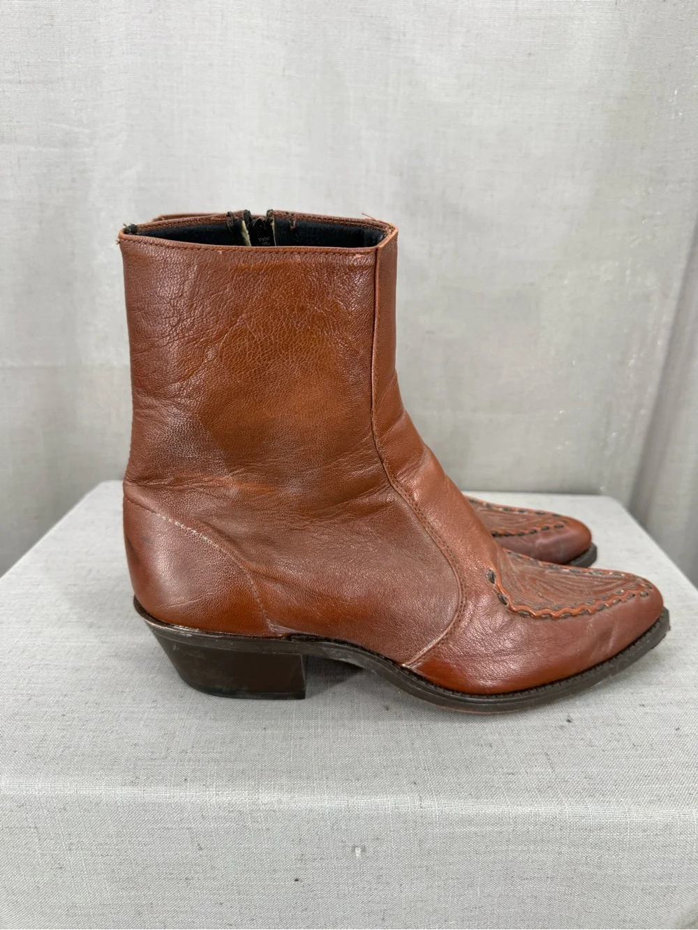 Laredo Laramie Bucklace Snip Toe Boots Men’s Size 10.5D  Congac Brown